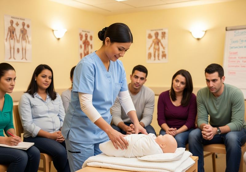 Newborn care and safety class