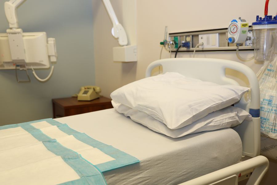 Labor and delivery room bed