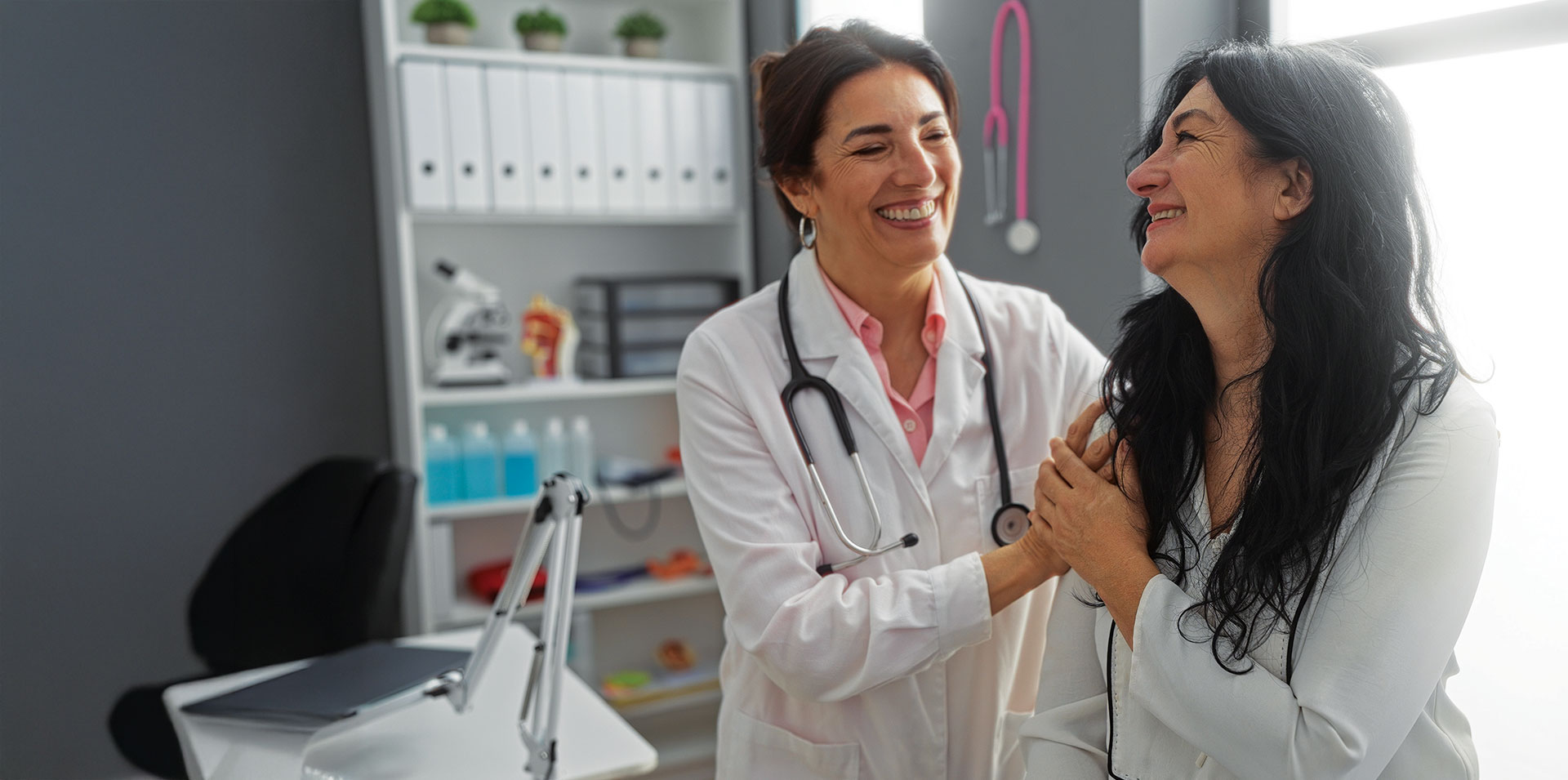 Doctor consulting with a patient at Hoboken University Hospital